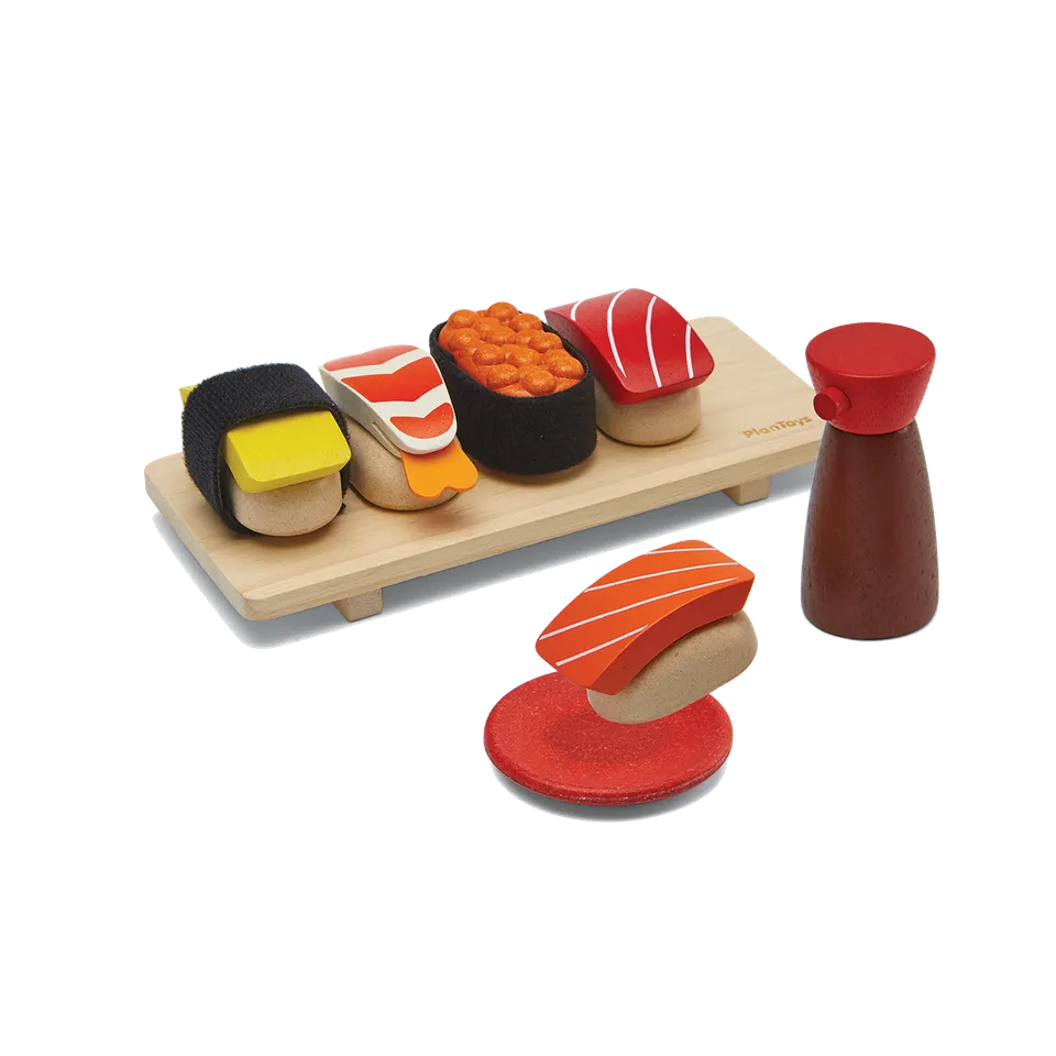 PlanToys Sushi Set gioco simbolico in legno