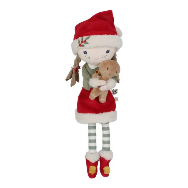 Little Dutch Cuddle Rose bambola morbida Natale 35 cm