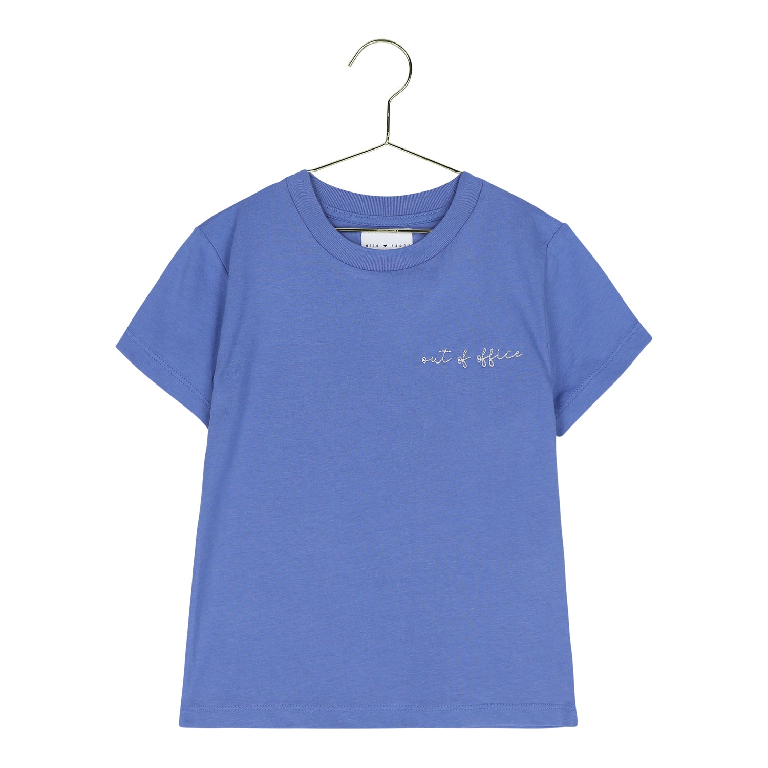 Ella and Rapha Out of Office maglietta bimbo blu cotone