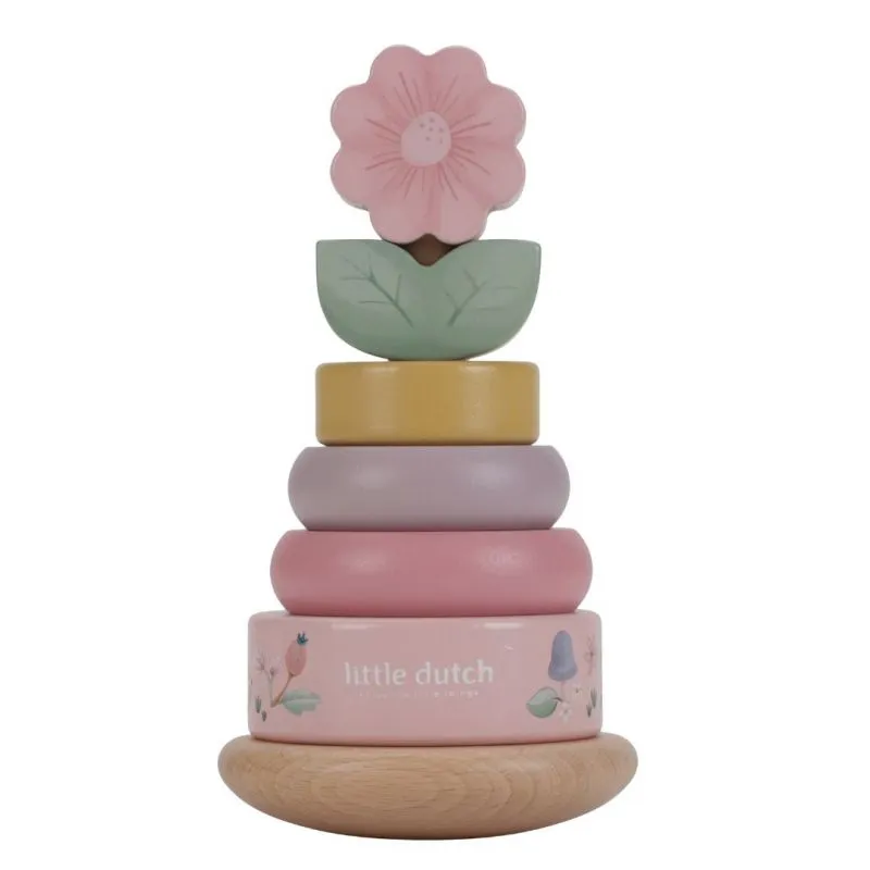 Little Dutch Fairy Garden impilatore anelli legno oscillante