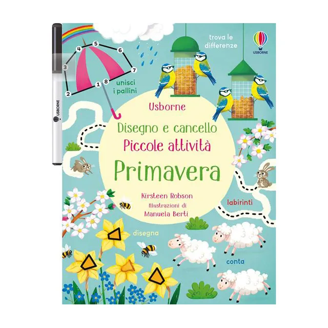 Usborne Piccole attività Primavera libro attività 3 anni