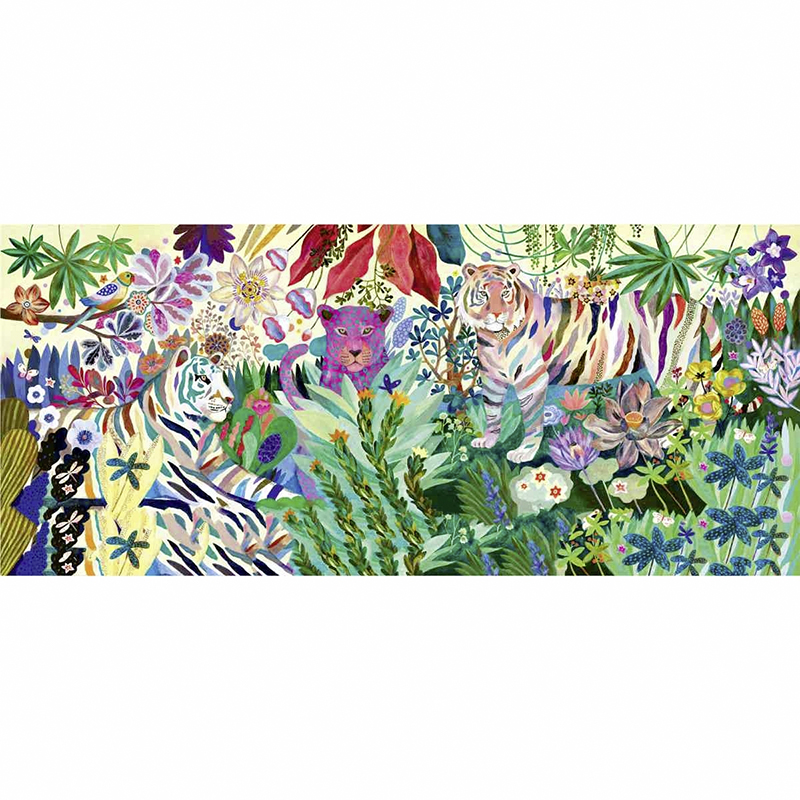 Djeco Rainbow Tiger puzzle 1000 pezzi 97x33 cm