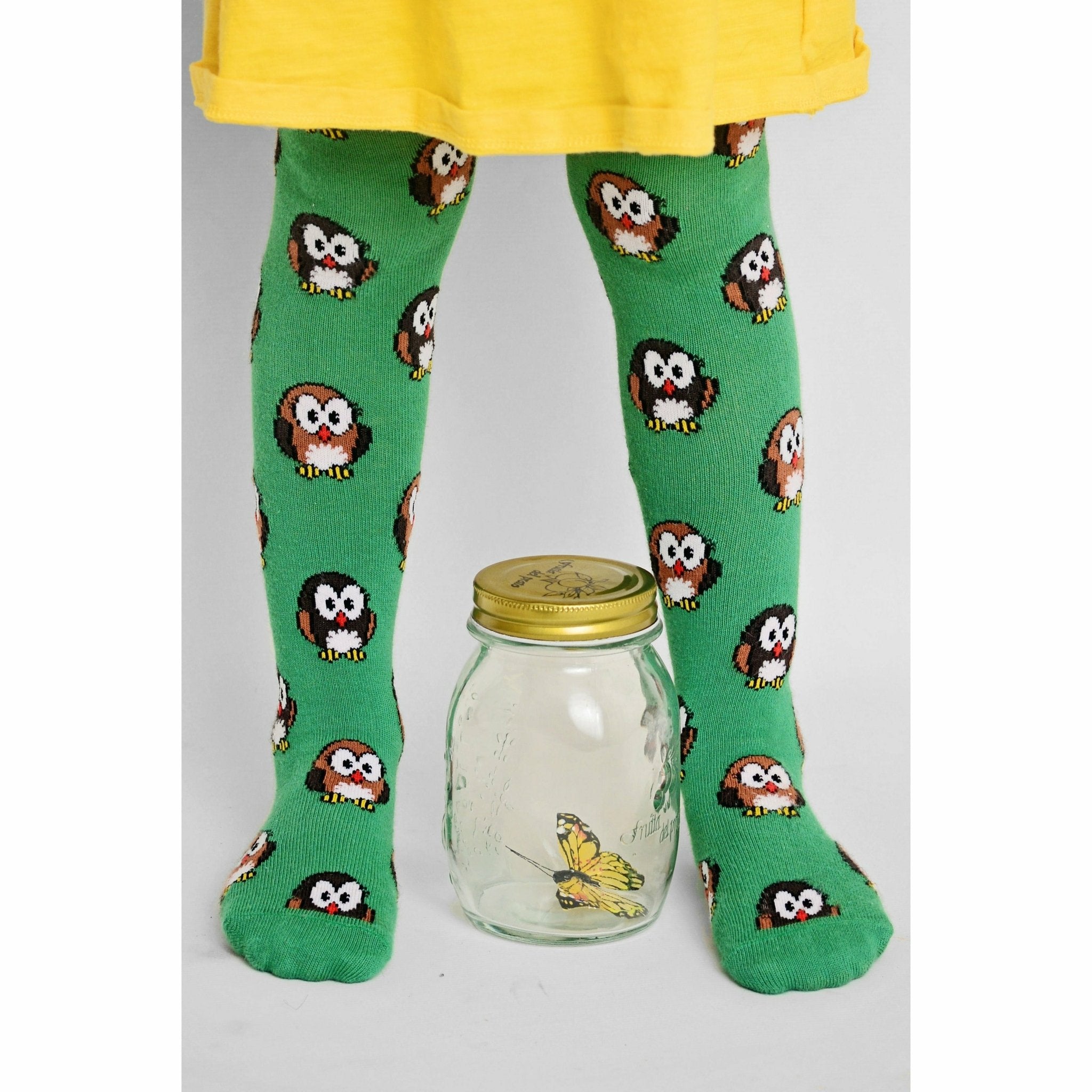 Slugs & Snails Hoot Collant Verde Gufi Cotone Bio