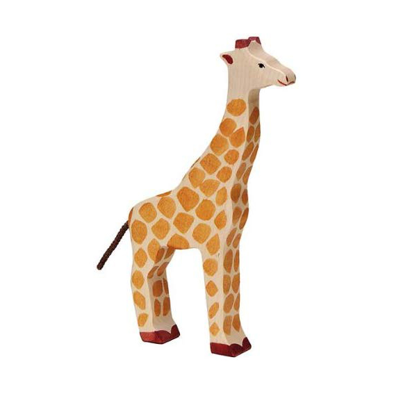 Holztiger Giraffa grande figura in legno 23,3 cm