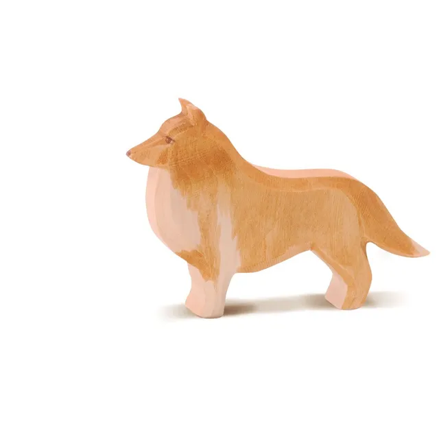 Ostheimer Cane Collie figura in legno 7,5 cm