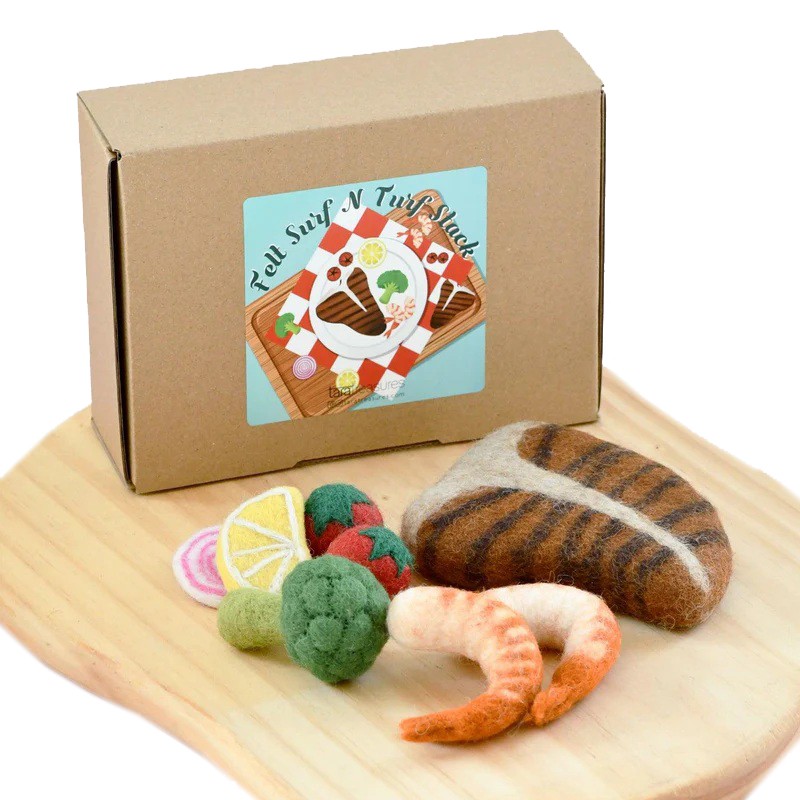 Tara Treasures Surf and Turf Stack cibo in feltro 8 pezzi