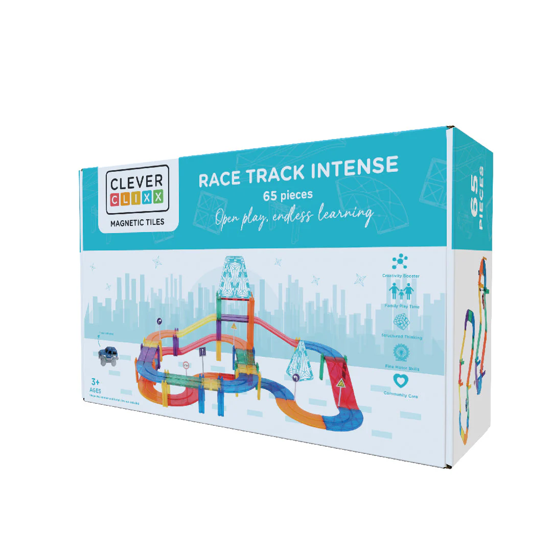 Cleverclixx Race Track costruzioni magnetiche 65 pezzi