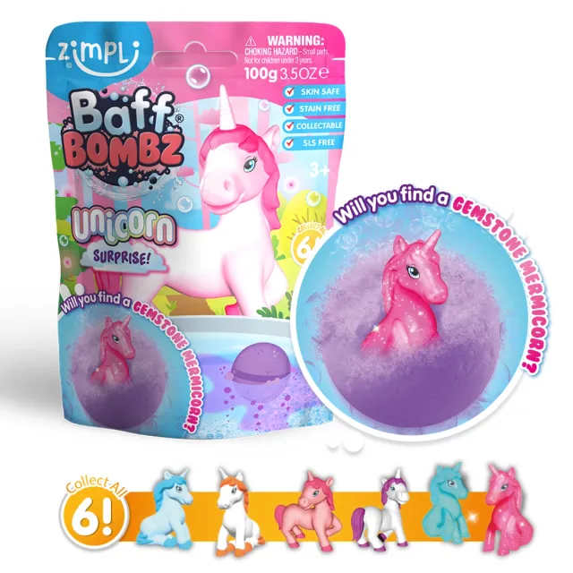 Zimpli Kids Baff Bombz Unicorn Surprise bomba da bagno