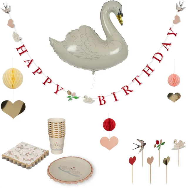 Konges Sløjd Cigno kit festa compleanno carta