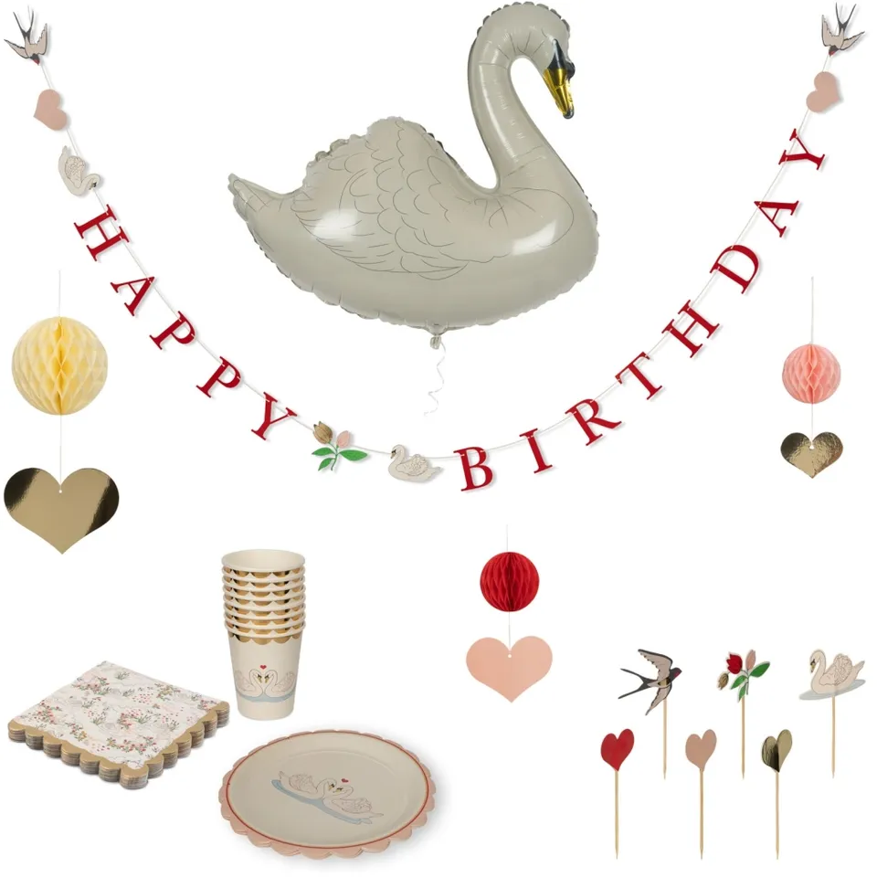 Konges Sløjd Cigno kit festa compleanno carta