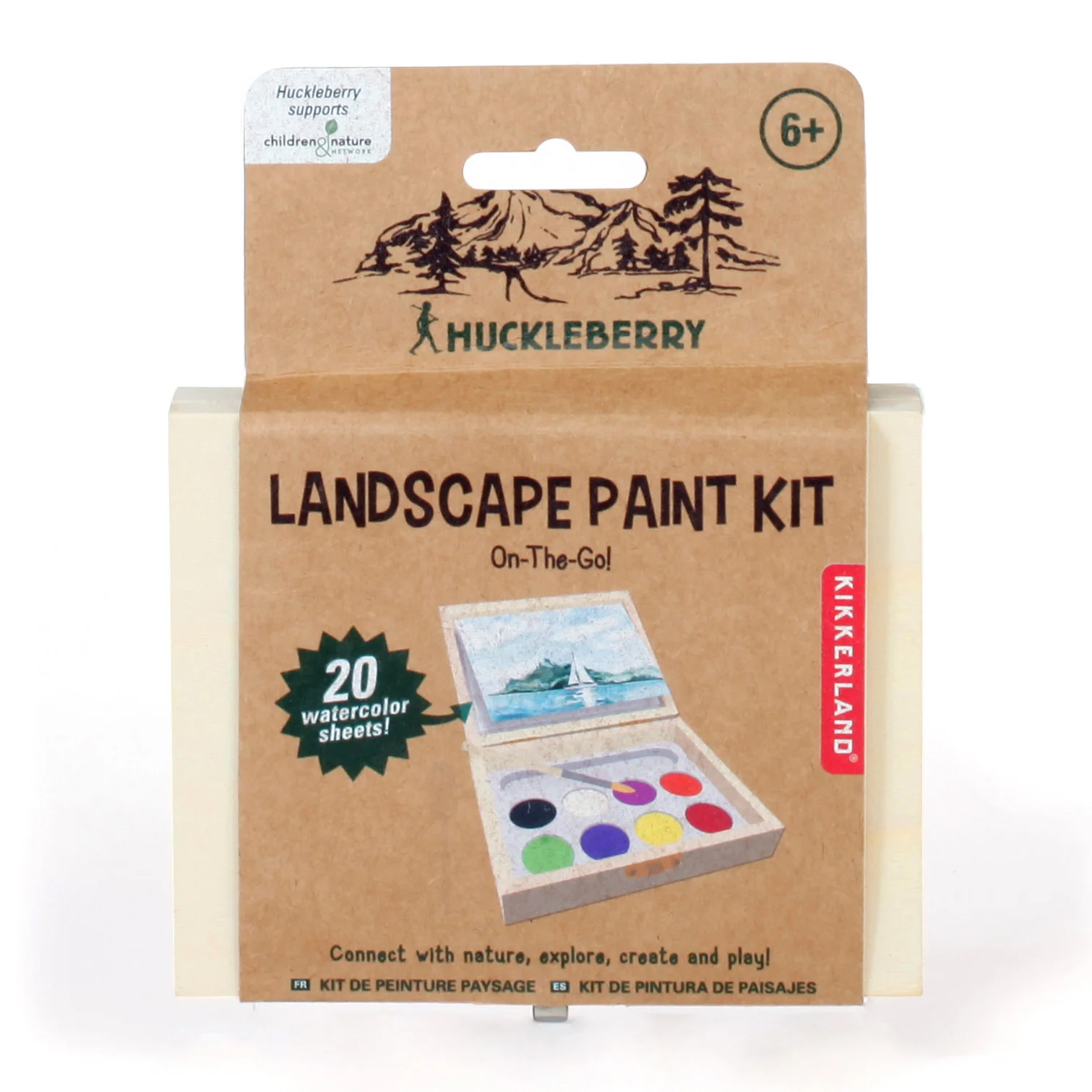 Huckleberry Landscape kit acquerelli viaggio 8 colori tascabile