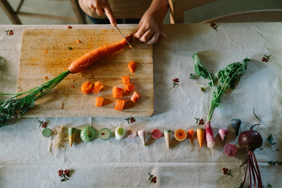 Grapat Rainbow Veggies verdure in legno 12 pezzi