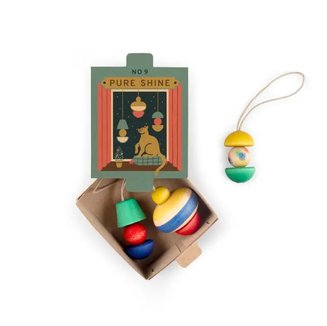 Grapat Ornaments N°9 Pure Shine decorazioni legno 3 pezzi