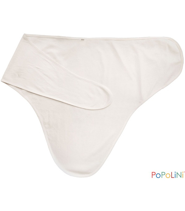 Popolini Copertina Fasciare cotone bio ecru