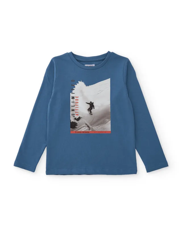 Tuc Tuc maglia bambino blu sci manica lunga