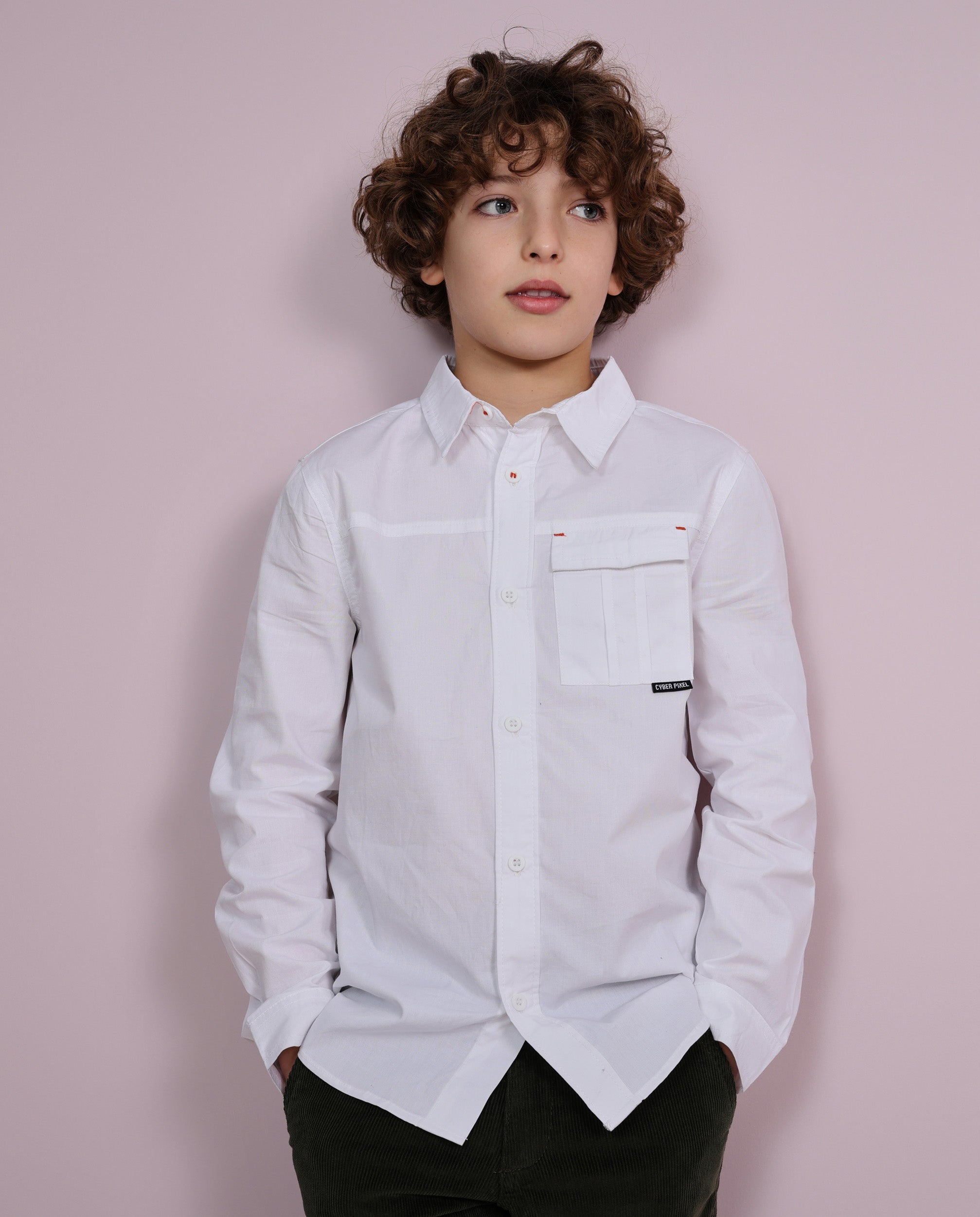 Tuc Tuc camicia bambino cotone bianca tasca