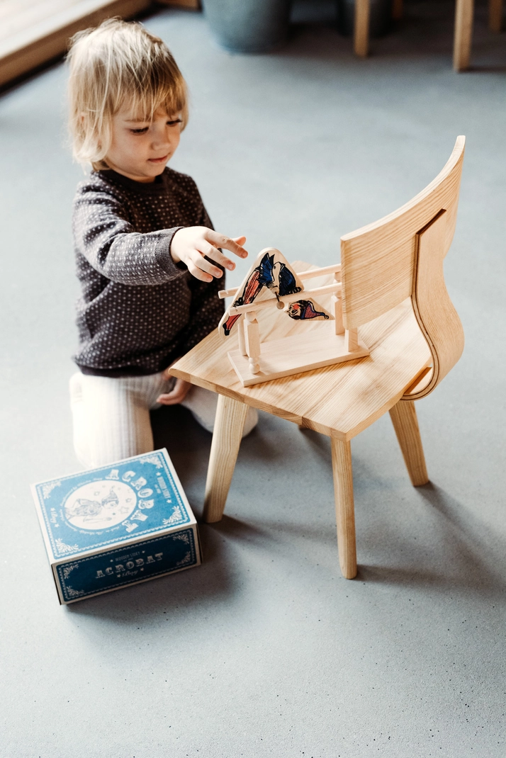 Wooden Story Acrobata Boy gioco equilibrio legno 17,5 cm
