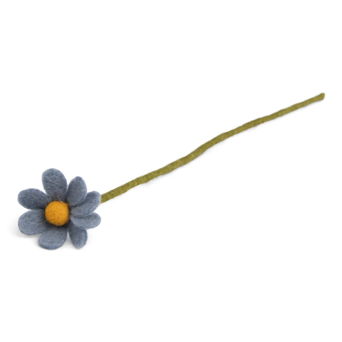 Gry & Sif Anemone Blu Piccola fiore in feltro blu 5 cm