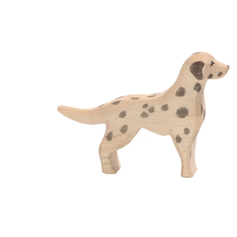 Ostheimer cane Dalmata figura in legno 6 cm atossica