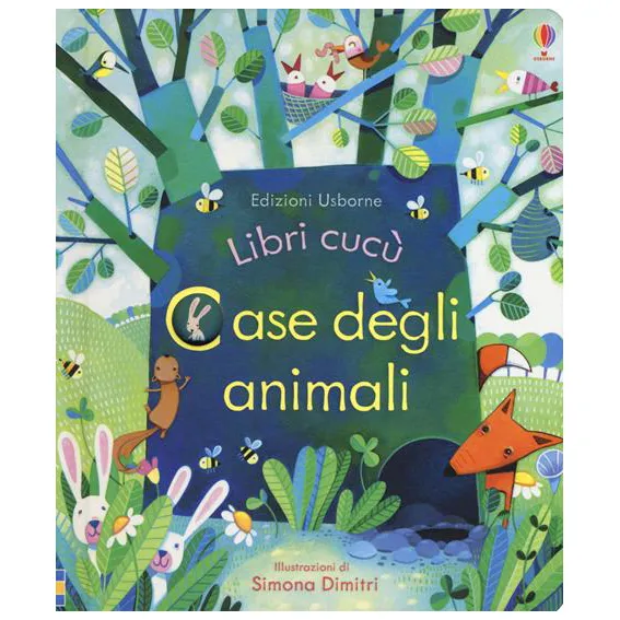 Usborne Libri cucù Case degli animali libro con alette