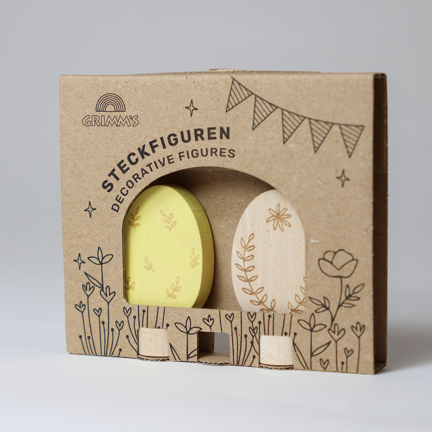 Grimm's Eastereggs Ornamental Duo figure legno 2 pezzi
