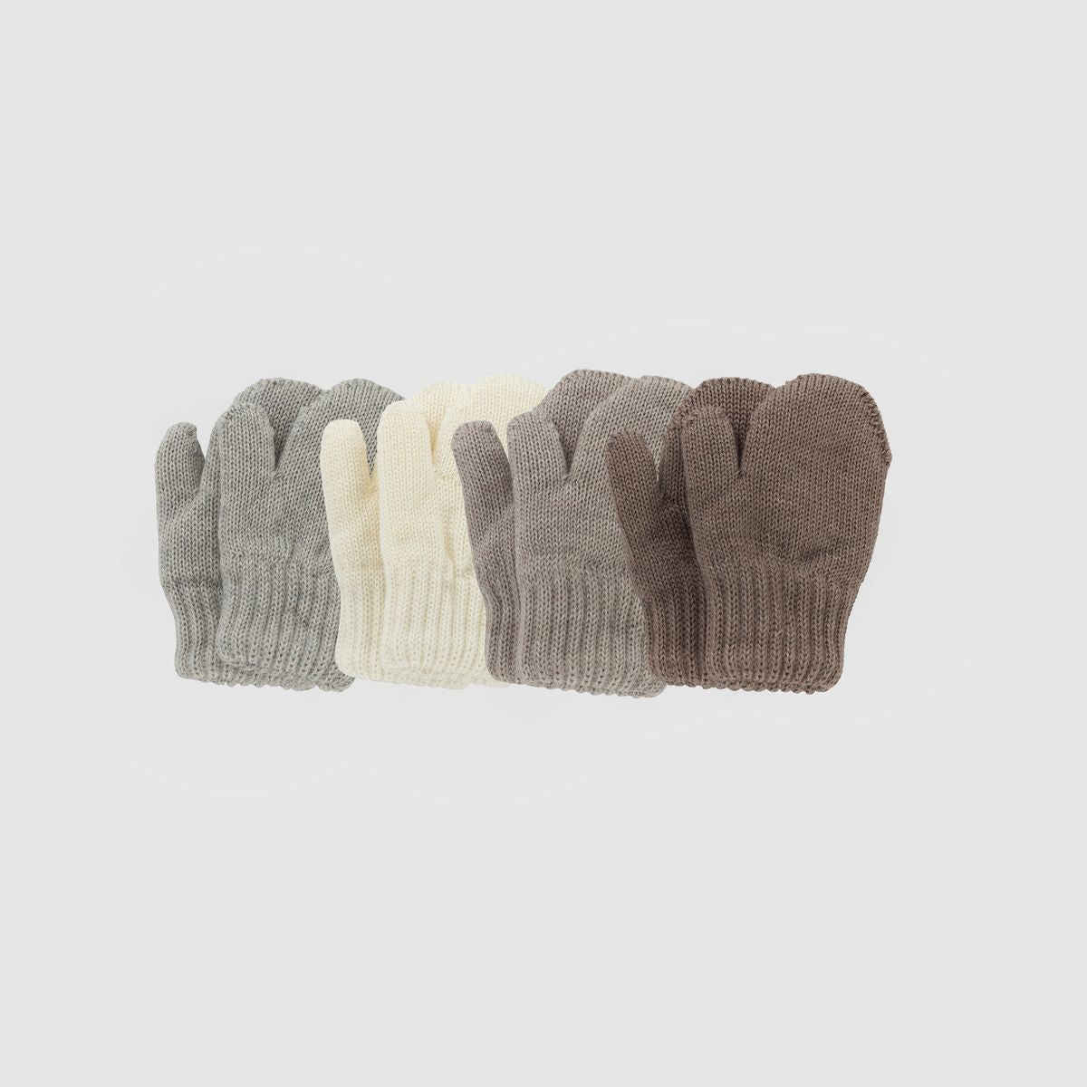 Kico Label muffole lana merino grigio 12-24 mesi