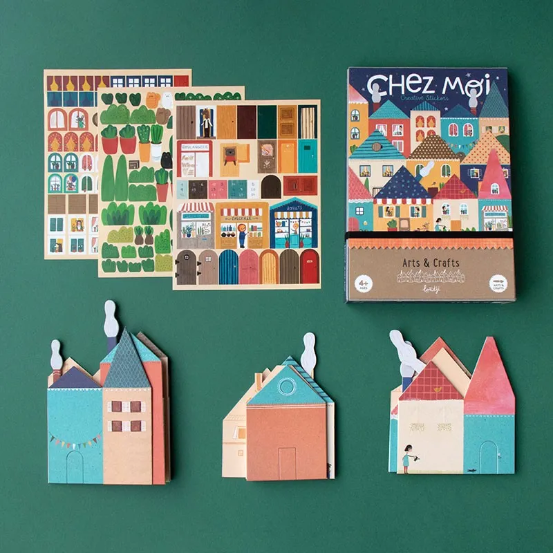 Londji Chez Moi cartella stickers 185 adesivi rimovibili