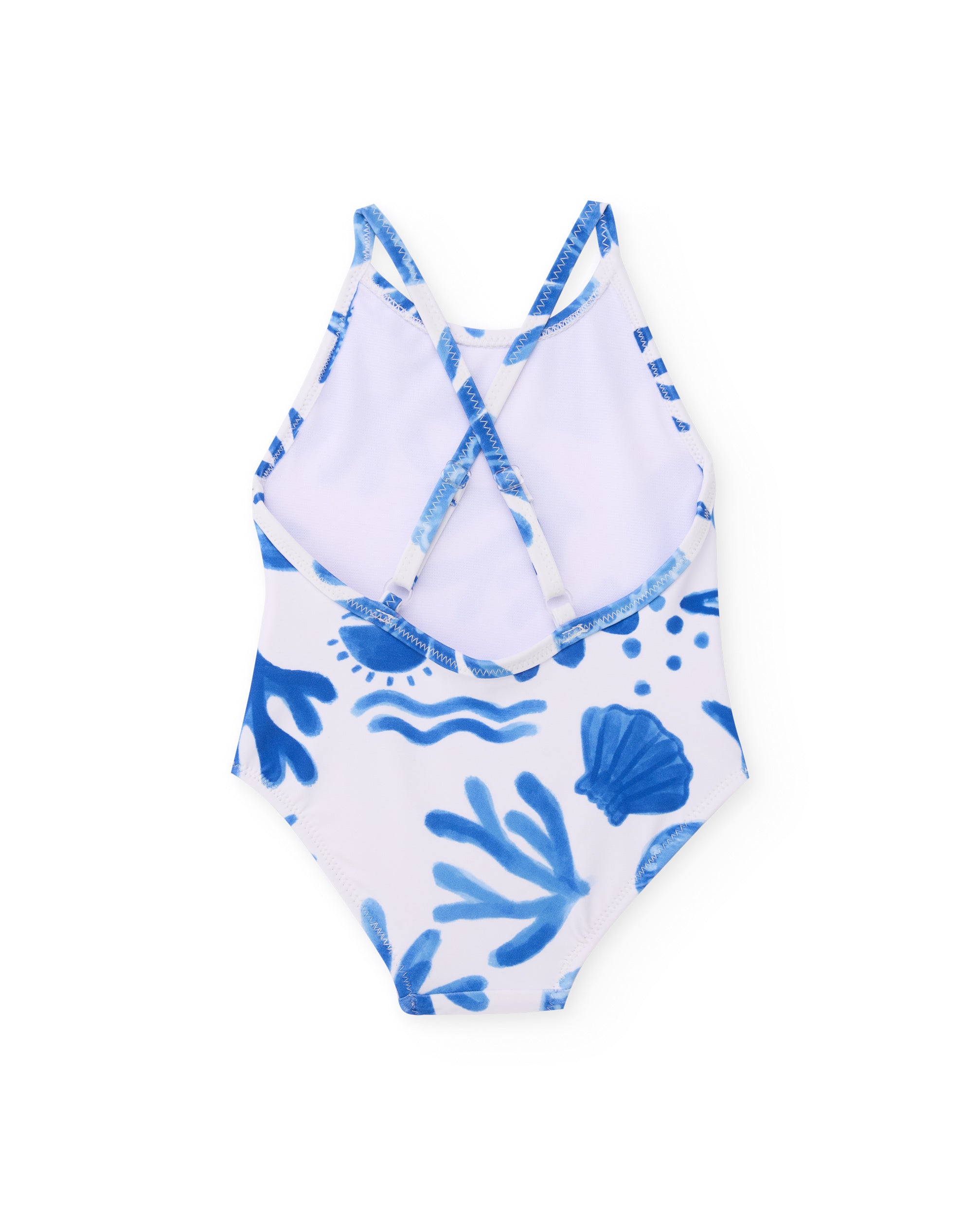 Tuc Tuc costume bambina intero bianco mare