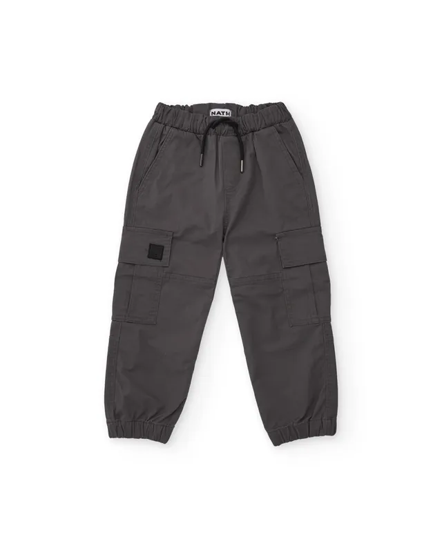 Tuc Tuc pantalone cargo bimbo grigio elastico