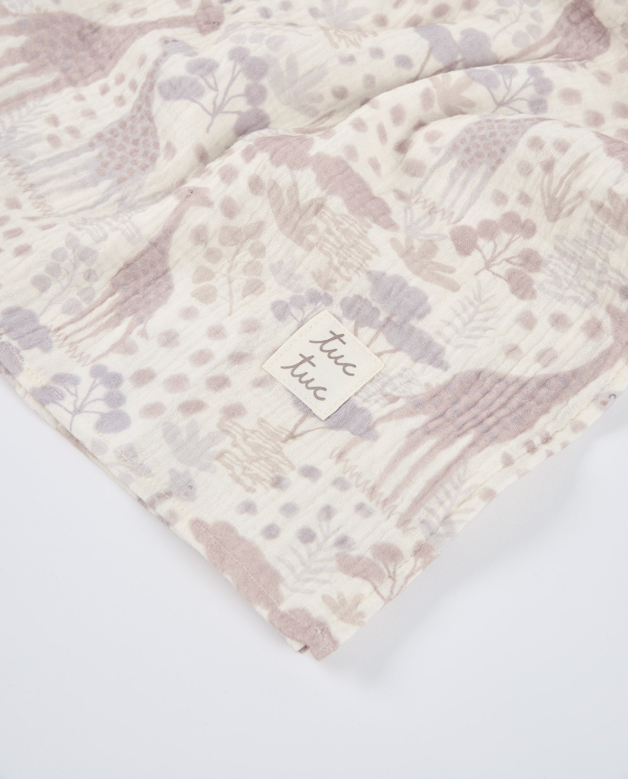 Tuc Tuc mussola neonato giraffa beige cotone 120x120