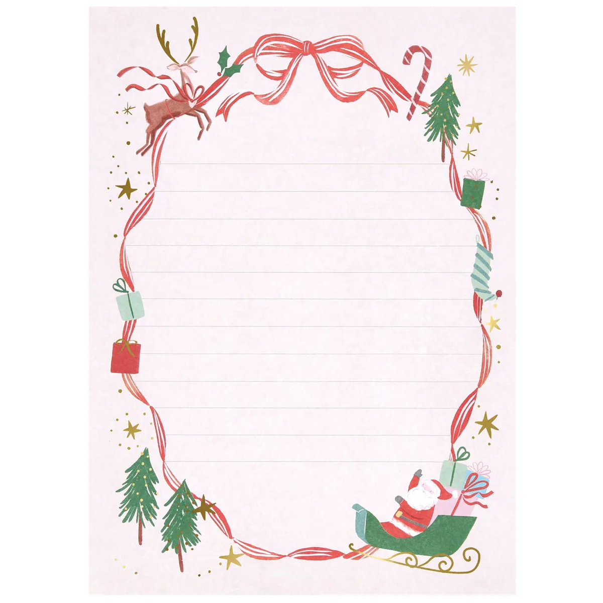 Meri Meri Lettera Babbo Natale kit 3 lettere adesivi