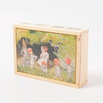 Elsa Beskow Children of the Forest set 4 puzzle legno