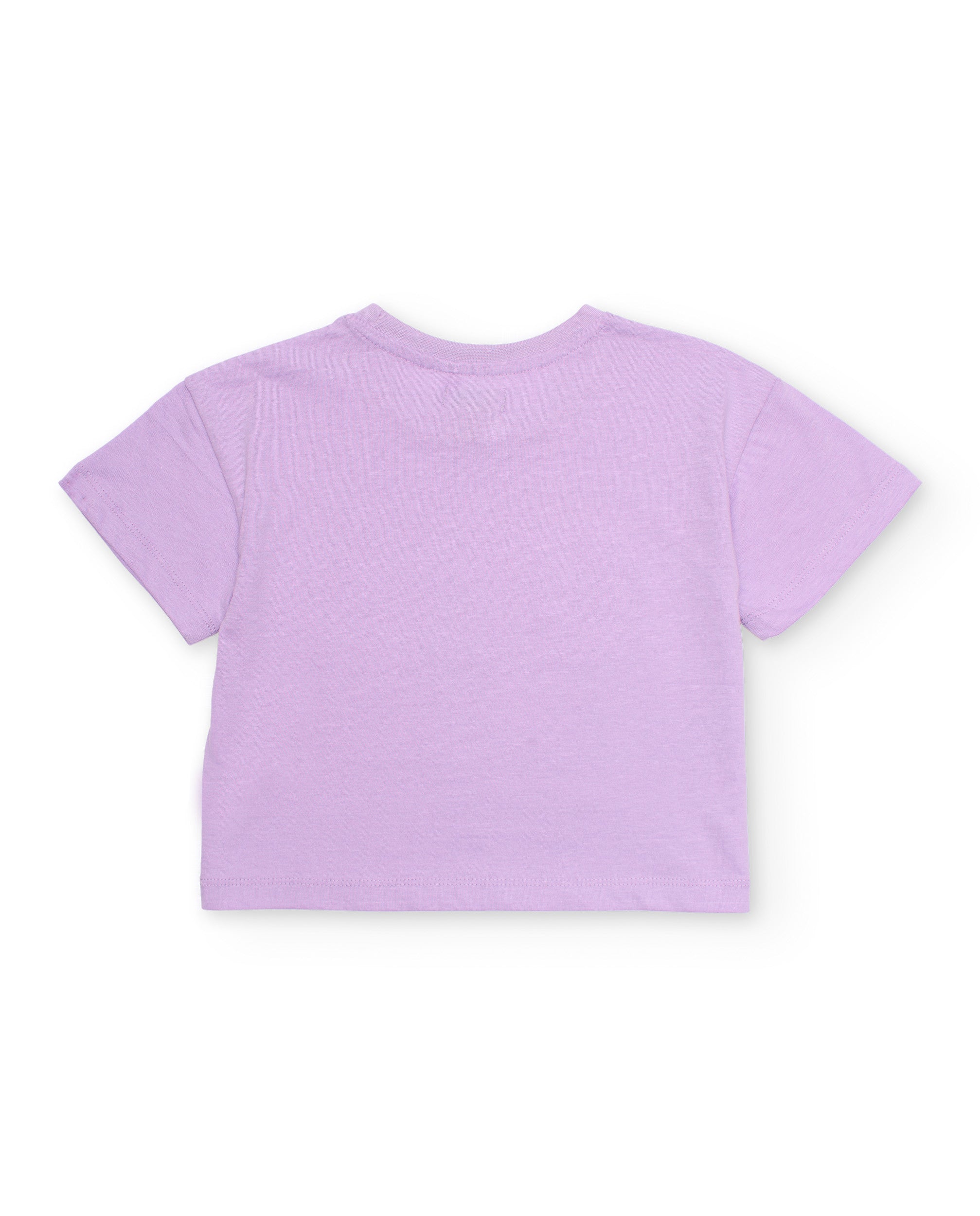 Tuc Tuc completo bambina lilla tropicale t-shirt+shorts
