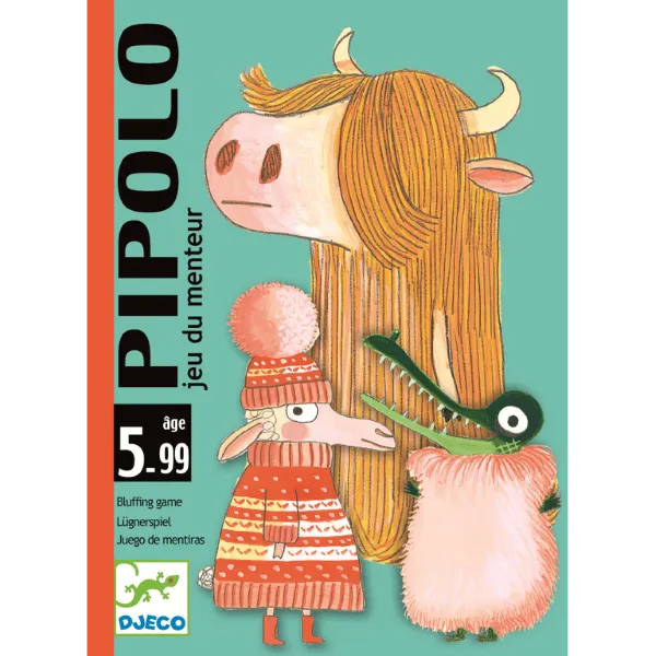 Djeco Pipolo gioco di carte bluff 2-4 giocatori