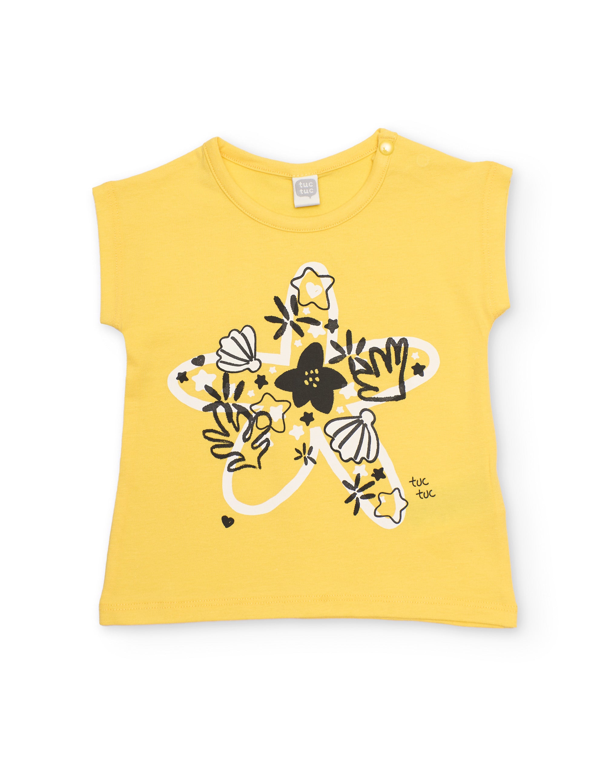 Tuc Tuc maglietta bambina jersey gialla stella marina
