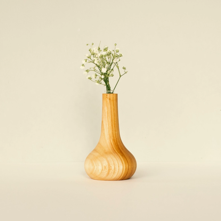 Wooden Story Tiny Flower Pot N1 vaso legno con vetro