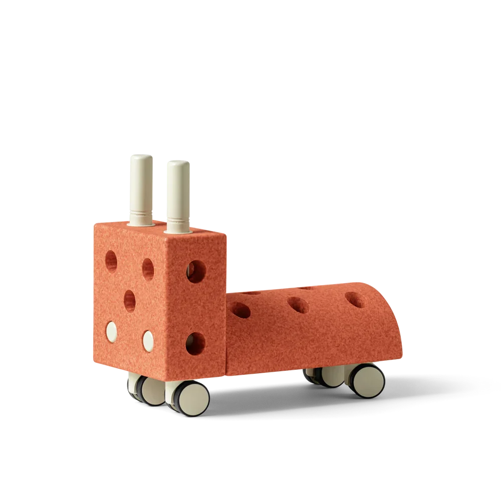 Modu Tiny Ride cavalcabile Orange-green 1-3 anni