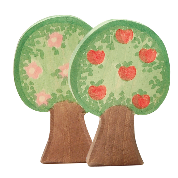 Ostheimer Albero di mele figura legno 12 cm doppia faccia