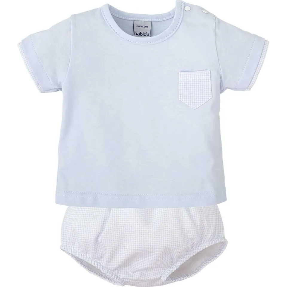 Babidu set polo ranetta righe neonato cotone