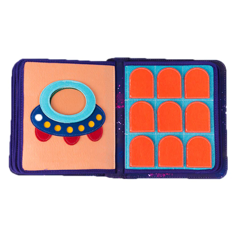 Mio Primo Libro Spazio quiet book montessori in stoffa