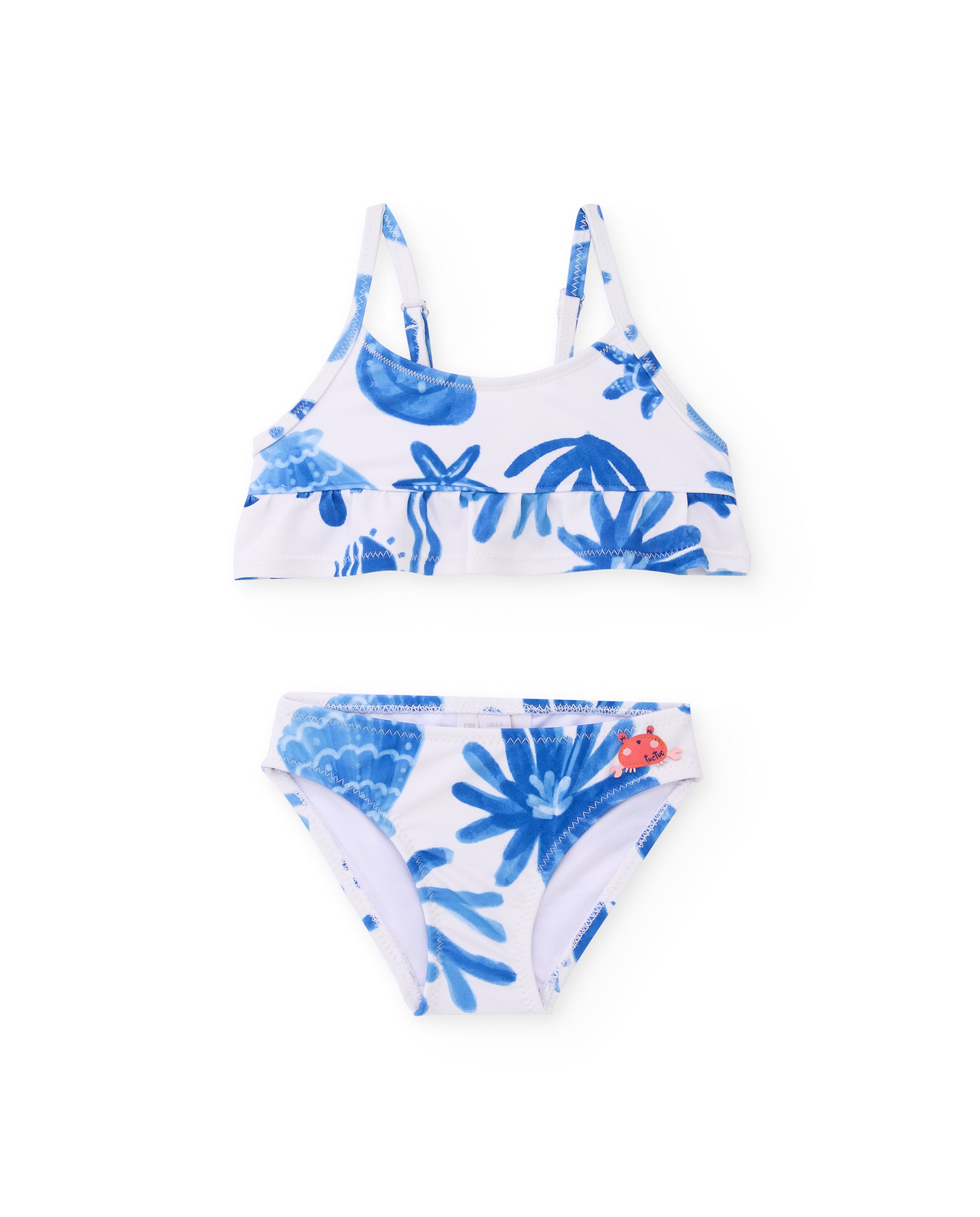 Tuc Tuc bikini bambina spalline regolabili bianco