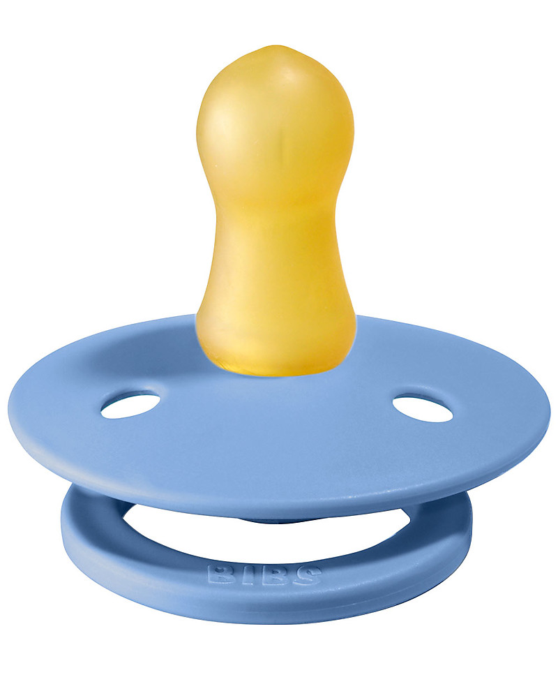 BIBS Colour ciuccio gomma naturale azzurro e blu set 2