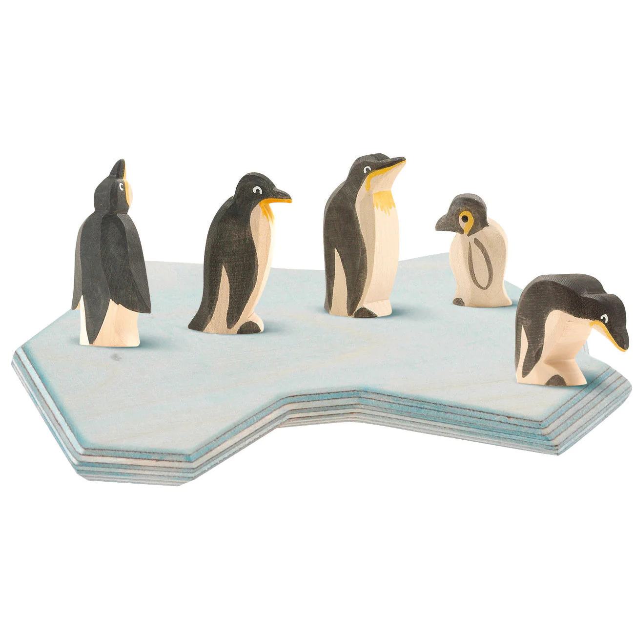 Ostheimer Pinguino testa bassa figura legno