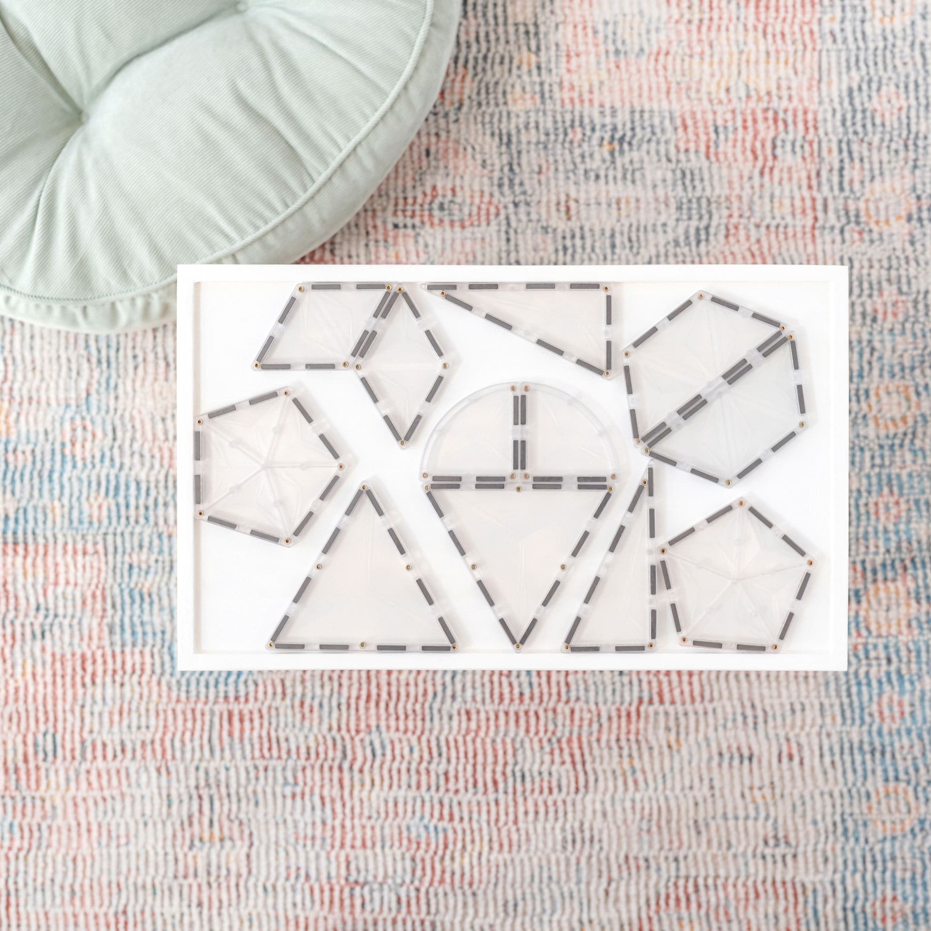 Connetix Clear Shape Expansion costruzioni magnetiche 24 pezzi trasparenti