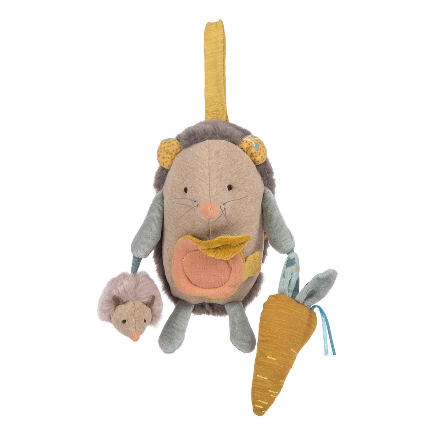 Moulin Roty Trois Petits Lapins peluche riccio 35 cm