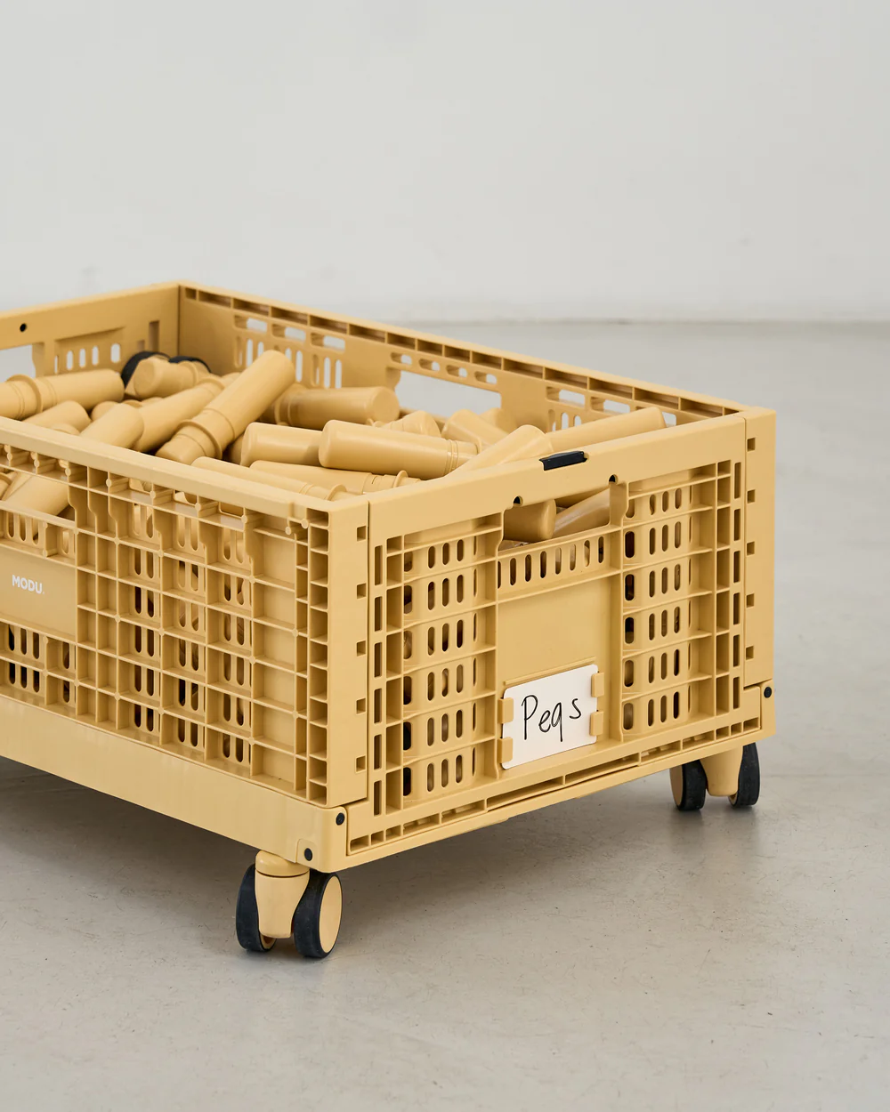 MODU Storage Crate rotelle Honey Yellow 4 pezzi