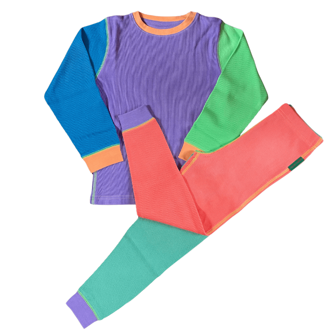 Slugs & Snails 90's Dayglow set waffle cotone bio