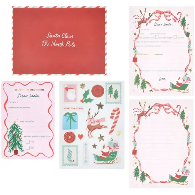 Meri Meri Lettera Babbo Natale kit 3 lettere adesivi