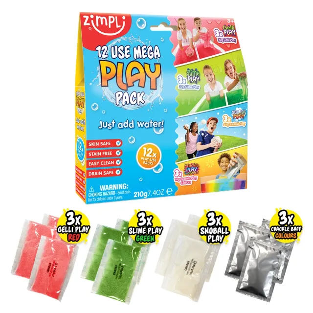 Zimpli Kids Mega Sensory Pack gioco bagno 12 pezzi sensoriale