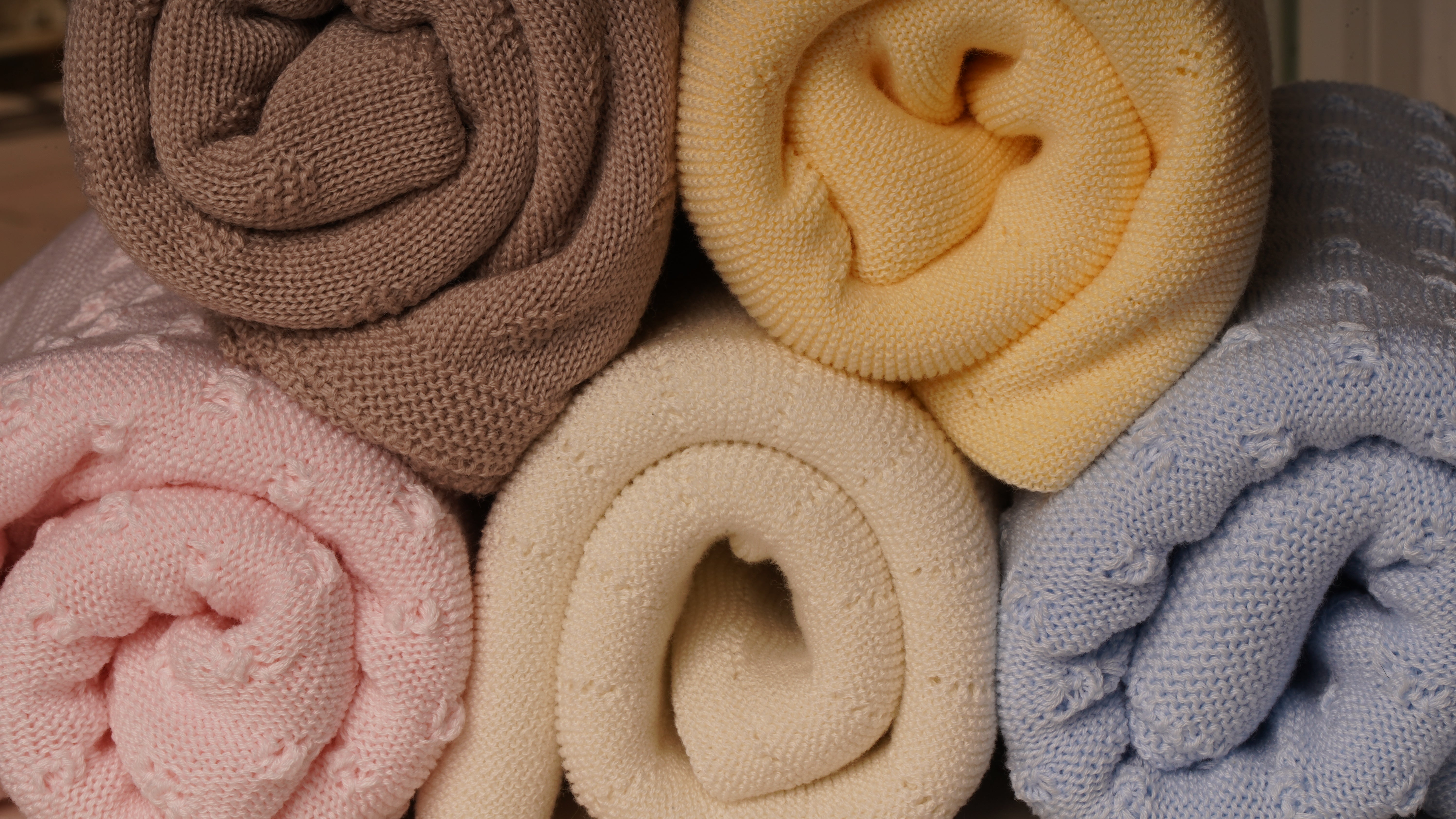 Mebi copertina punto cotone rosa neonato